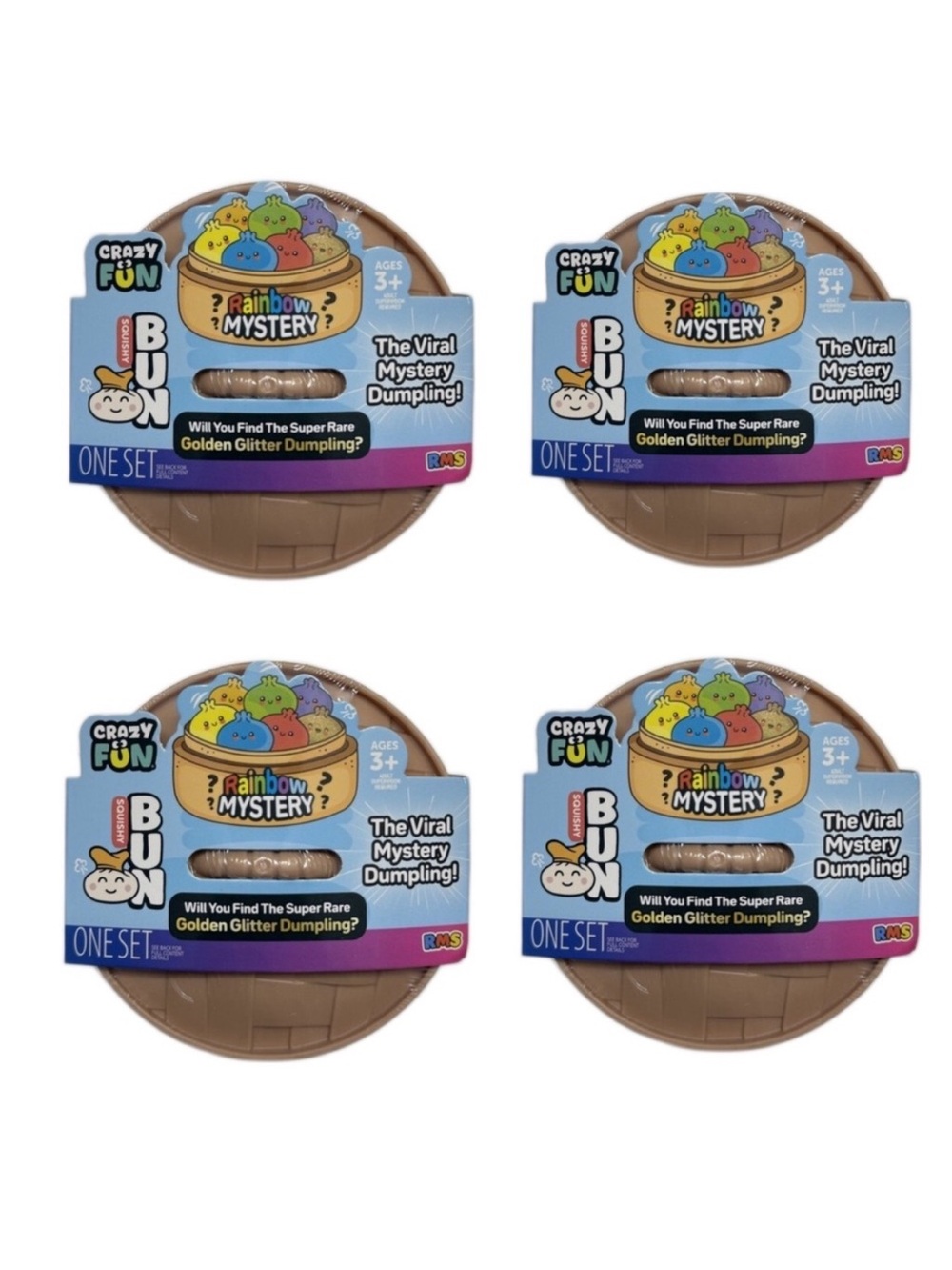 Super Rare! Rainbow Mystery Dumpling Squishy Bun Set